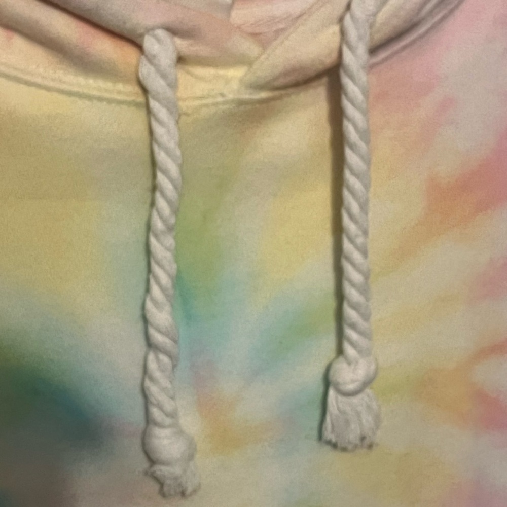Vibrant Tie-Dye Women's cropped Hoodie - Picture 5 of 5